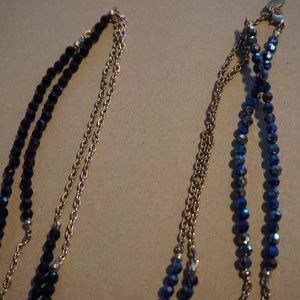 Aldo gold and beaded necklaces